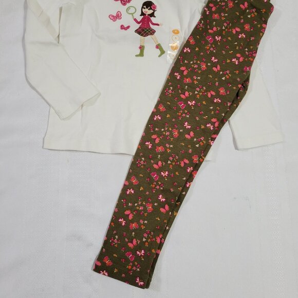 Gymboree Butterfly Girl size 5 NWT top, Used leggings set. Mixed Bin Z29 - Picture 4 of 4